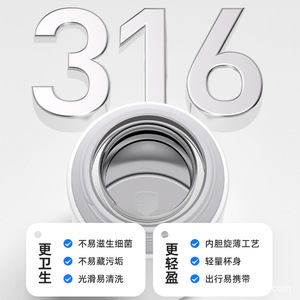 Stainless Steel Insulated Mug 316 Mirror Finish 500Ml Travel Water Bottle With Lid For Office Car Home Gift - Product Image 4