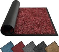 Tapis d'entrée moderne en nylon extra épais et résistant, écologique, antidérapant avec support en caoutchouc, lavable pour usage domestique et commercial