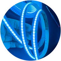 Strip lampu Led Cob 24v Rgbw 19W/m, Strip Led Cob Rgbw dapat dipotong 784led/m 12mm Pcb Cob Rgbw