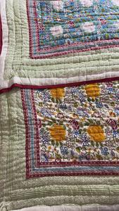 A One Quality Kantha Patchwork <b>Duvet</b> Vintage Style <b>Queen</b> <b>Size</b> Cotton Kantha Quilt Soft Reversible Winter Blanket for Hotel Use - Product Image 5