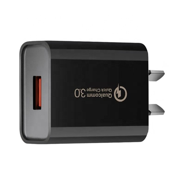 Wholesale US EU AU Plug Usb Wall Charger Adapter QC3.0 18W Fast Charger Australia Quick Charger