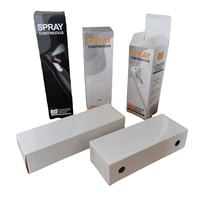 Boîte d'emballage personnalisée en carton blanc recyclé avec pelliculage mat pour flacon de parfum vide de 4 oz, 5 ml à 500 ml