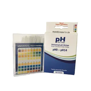 尿および唾液用のユニバーサルphテストペーパーキット/ストリップpH水テストキットpH0-14 phバランステストストリップ