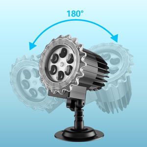 ไฟฉายโปรเจคเตอร์ LED สำหรับฮาโลวีน แบบกันน้ำสำหรับใช้งานกลางแจ้ง พร้อมเสาปักพื้นและลวดลาย 3 มิติ สำหรับตกแต่งสวน สนามหญ้า และงานปาร์ตี้ - Product Image 4