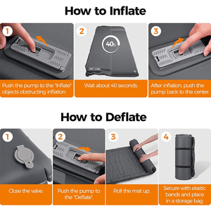 Matelas de camping pour voiture, tapis de camping ultra-épais en mousse à mémoire de forme, matelas de couchage auto-gonflant avec pompe électrique - Product Image 5