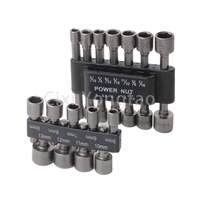1/4 Trou de forage Outils À Main Hex Socket Magnétique Écrou Setter Tournevis Peu Adaptateur avec Sablage
