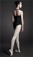 Vente en gros adulte robe de ballet dentelle ballet une pièce robe d'entraînement sans manches col droit professeur danse corps costume sexy justaucorps