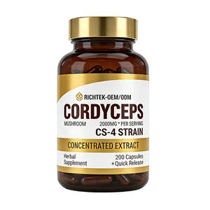 Suplemen Herbal Ekstrak Berkualitas Tinggi 3000mg Kapsul Ekstrak <span class=keywords><strong>Cordyceps</strong></span> Sinensis - Product Image 5