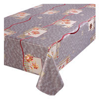 Nouvelle nappe en PVC à vendre, rouleau de nappe en PVC avec motif gaufré, motif brodé, nappes en lin PVC