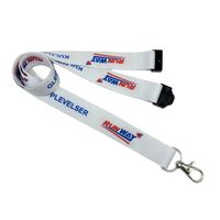 Lanière personnalisée en polyester pour transfert thermique par sublimation avec crochet pour porte-badge, porte-clés