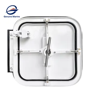 Genuine Marine Hardware Fitting Roof Vent Aluminum Watertight Hatch Cover For Work Boat hatch window