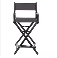 Chaise pliante professionnelle en alliage d'aluminium Oxford pour la plage, moderne et décontractée, pour réalisateur, maquilleur, usage extérieur, avec dossier croisé et pieds sabre pliables