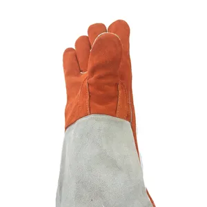 PPE Safety Hand Protection Gloves Leather Work Glove For Welding Metal Heat Resistant