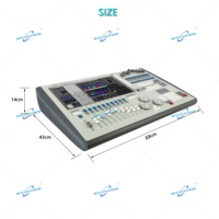 Pro Tiger Touch II V18 Dmx Controller 16 Port Pengontrol Pencahayaan Panggung untuk Klub Malam Pesta Pernikahan