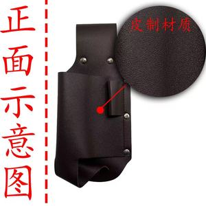 Housse de bouteille en cuir pour randonnée en plein air, avec porte-stylo, pour bouteille d'eau et rangement de bière, couleur verte - Product Image 2