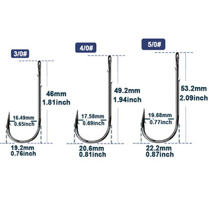เหยื่อล่อปลาทูน่าแบบ<span class=keywords><strong>สด</strong></span>สแตนเลสแบบยาวพิเศษตะขอตกปลาแบบก้านใหญ่เทคนิคการตกปลาสำหรับปลาแบสน้ำเค็มทะเล - Product Image 5