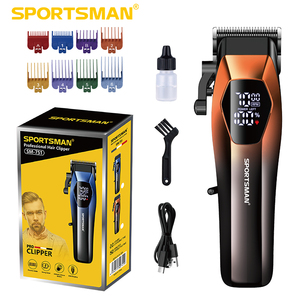 Tondeuse électrique professionnelle Hatteker pour barbier, lames en acier inoxydable, chargement USB, écran LED, utilisation domestique et automobile - Product Image 6