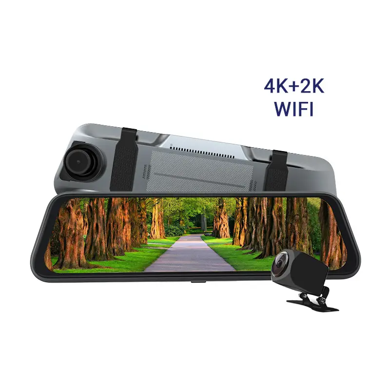 Customizable 4k Dash Cam Mobile Monitoring Camera Mirror Dash Cam Front And Rear Auto Video Recorder Car DVR