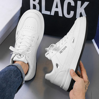 Chaussures décontractées en cuir respirantes pour hommes MF01, style automne, nouvelles chaussures de sport blanches tendance, polyvalentes et légères, baskets pour hommes