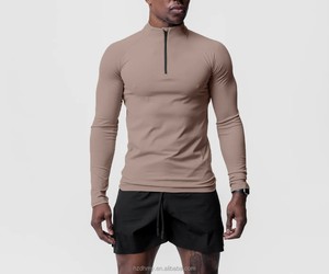 Nueva Camiseta Deportiva de <span class=keywords><strong>Manga</strong></span> <span class=keywords><strong>Larga</strong></span> de Secado Rápido para <span class=keywords><strong>Hombre</strong></span>, de Alta Calidad, para Fitness y Running, Personalizable - Product Image 2