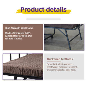 <span class=keywords><strong>Lit</strong></span> pliant avec matelas, <span class=keywords><strong>lit</strong></span> <span class=keywords><strong>d</strong></span>'appoint pour adulte, cadre robuste, pliable, portable, simple, <span class=keywords><strong>facile</strong></span> à ranger pour chambre <span class=keywords><strong>d</strong></span>'hôtes, petit appartement - Product Image 3