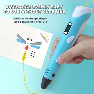 USB 3D Printing <strong>Pen</strong> DIY Drawing 9M PLA Filament <strong>Three</strong>-<strong>dimensional</strong> Graffiti Toys Art Tools for Kids Birthday Christmas Day Gift