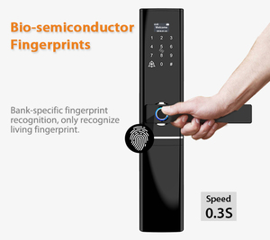 Nhà thông minh OEM Dấu Vân Tay Keyless Swipe Cửa Khóa Nhà Sản Xuất Thực Hiện Tại Trung Quốc - Product Image 3