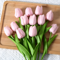 Dekorasi Rumah D4 Bunga Tulip Buatan Bahan PU Dekorasi Ruang Tamu Grosir Bunga Buatan Pemasok Bunga Buatan