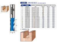 Fraise droite en carbure TCT pour le travail du bois, fraise de compression pour routeur, fraise à bois CNC, durable