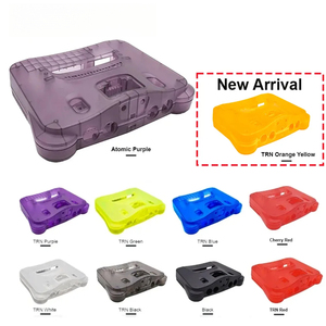 เคสพลาสติกใสสำหรับเครื่องเกม N64 ทุกรุ่น กล่องใสสำหรับเครื่องเล่นวิดีโอเกมย้อนยุค N64 อะไหล่พลาสติกใส - Product Image 1