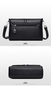 New Small <b>Square</b> Lattice Bag Pu Solid Zipper Fashion Single Shoulder Messenger Bag With Buckle Strap Ladies Handbag - Product Image 4