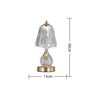 Lednightlight 유럽 배터리 작동 철제 책상 램프 (터치 컨트롤 스몰 사이즈 포함) 독서실-모던 심플 웜 라이트 - Product Image 2