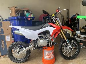 Cubot — cadre de moto bleu pour <span class=keywords><strong>Honda</strong></span> <span class=keywords><strong>CRF</strong></span> <span class=keywords><strong>110</strong></span> CRF110, garde-boue, Kit plastiques - Product Image 6