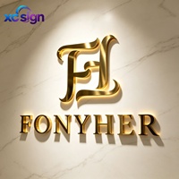 Enseigne lumineuse LED acrylique personnalisée 3D avec cadre en acier inoxydable, télécommande, IP65, transformateur AC pour maison, commerce, centre commercial, bar, bureau