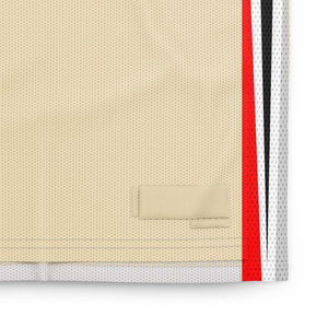 Camiseta de Baloncesto Retro Healy Beige para Hombre, Sin Mangas, Cuello en V, Malla Transpirable, Impresión Sublimada, Corte Regular para Adulto - Product Image 5