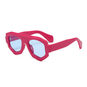 Lunettes de soleil géométriques à monture complète, polarisées UV400, rectangulaires, unisexes, à la mode, protection solaire pour adultes - Product Image 3
