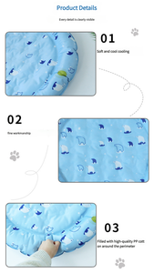 แผ่นทำความเย็นสำหรับสัตว์เลี้ยง ขายตรงจากโรงงาน ลดราคาช่วงซัมเมอร์ แผ่นเจลทำความเย็นแบบนำกลับมาใช้ใหม่ได้ ปรับแต่งได้ - Product Image 6