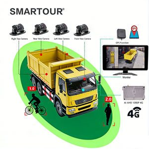 Cámara <span class=keywords><strong>de</strong></span> Reversa DVR Smartour 4G con IA Panorámica 1080P AHD, <span class=keywords><strong>Vista</strong></span> <span class=keywords><strong>de</strong></span> <span class=keywords><strong>Pájaro</strong></span> <span class=keywords><strong>de</strong></span> 360 Grados, Sistema <span class=keywords><strong>de</strong></span> Estacionamiento para RV/Autobús/Camión con Visión Nocturna - Product Image 1