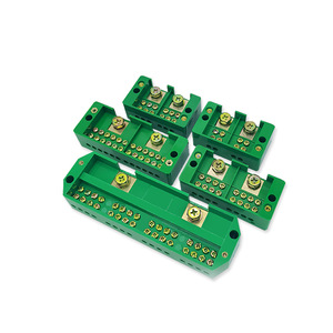 Bloc de jonction Nuoyifan pour câblage électrique, vert, 2, 4, 6 ou 8 pôles, connecteur de distribution - Product Image 1