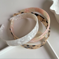Cerceau de cheveux à bord élargi Bandeau polyvalent français pour laver le visage Casque antidérapant non restrictif