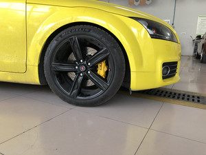 Front Big Brake Kit 4-Piston <strong>Caliper</strong> with 2-Piece Rotor 355X28mm 18/19 Inch Wheels 4Pot <strong>Yellow</strong> <strong>Caliper</strong> for AUDI TT 1998-2021 - Product Image 5
