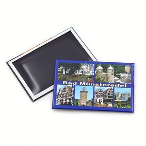 Good Quality Factory Directly Customized Nostalgic Printing Refrigerator Tourist Photo Souvenir Tin <b>Fridge</b> Magnets - Product Image 3