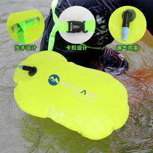 Marjaqe Bouée de sauvetage gonflable pour adulte, flotteur de sécurité en PVC, taille réglable, orange jaune - Product Image 2