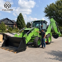 Livraison gratuite Chargeuse sur pneus FULCORE Capacité de charge de 2800 kg Performances hydrauliques robustes pour la construction routière Chargeuse diesel