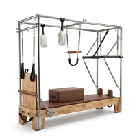 Table de Pilates Cadillac en bois avec système de résistance réglable – Équipement d'entraînement premium pour le renforcement du tronc – Idéal pour studio de Pilates et bien-être