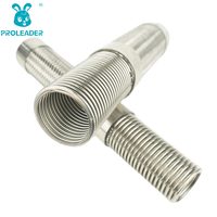 Connecteur flexible à soufflet métallique poli à grand diamètre, raccordé par bride, pour l'étanchéité antiseismique des conduites industrielles CVC