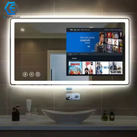 Téléviseur intelligent de luxe AI avec miroir magique Android WiFi pour salon, hôtel, miroir TV décoratif étanche