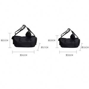 Sac de sport de voyage en PU avec logo personnalisé OEM, grande capacité, conçu en usine, fermeture éclair pour hommes et femmes, poche humide - Product Image 5