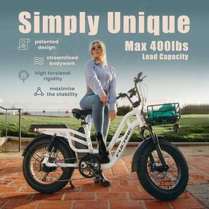USA Lager Einzigartiges Step-Through Aluminiumrahmen-Fahrrad 48V 20AH 960Wh 20 Zoll 7-Gang E-Bike für Damen Libra Pro Bike Cyc - Product Image 5