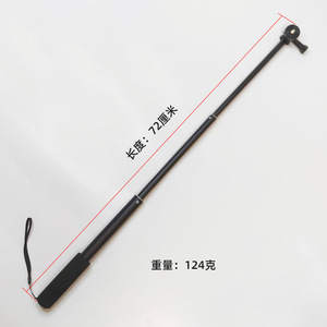 Bâton de selfie télescopique en alliage d'aluminium 72 cm 124 g pliable pour téléphone portable et caméra GoPro - Product Image 1